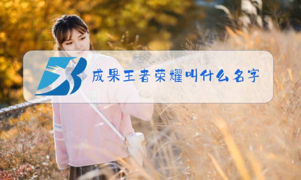 成果王者荣耀叫什么名字图片