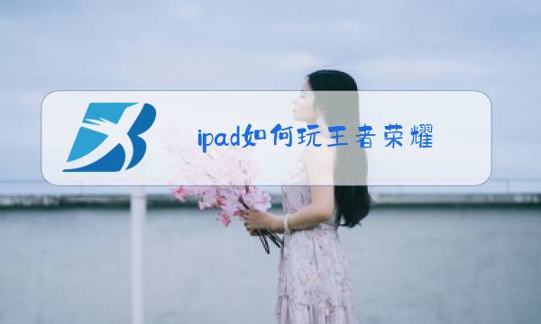 ipad如何玩王者荣耀