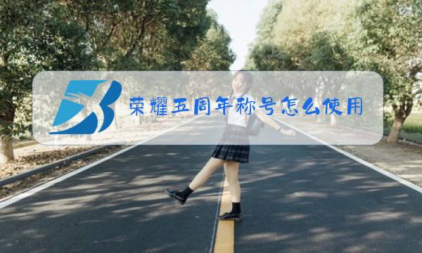 荣耀五周年称号怎么使用图片