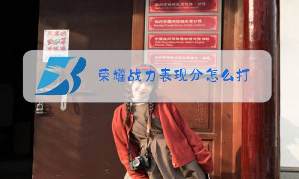 荣耀战力表现分怎么打图片
