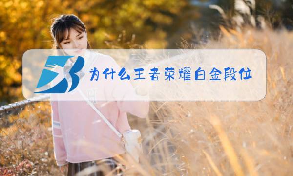 为什么王者荣耀白金段位那么难打图片