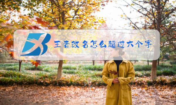 王者改名怎么超过六个字图片
