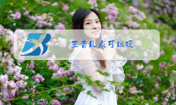 王者几点可以玩图片