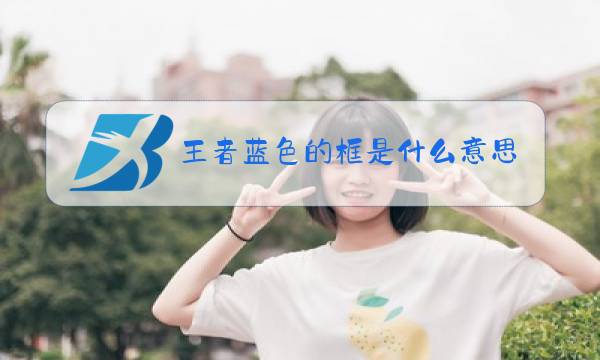 王者蓝色的框是什么意思图片