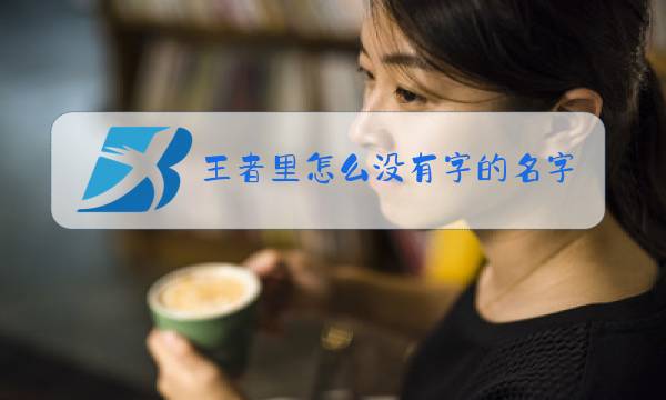 王者里怎么没有字的名字图片