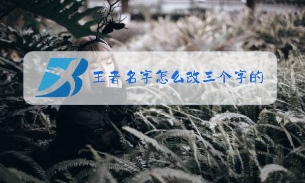 王者名字怎么改三个字的图片