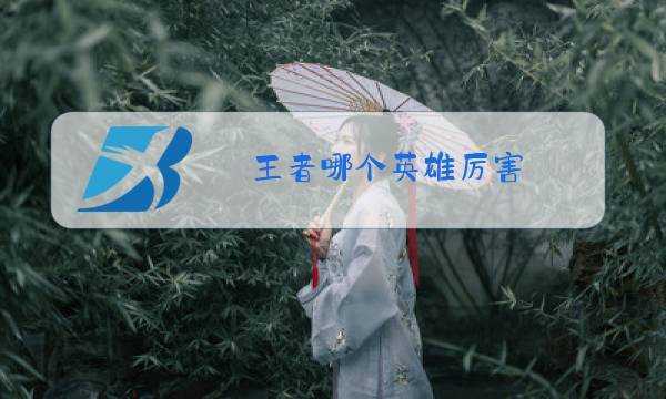 王者哪个英雄厉害图片