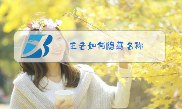 王者如何隐藏名称图片