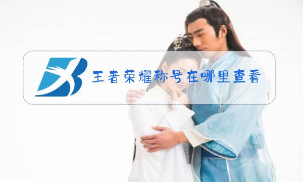 王者荣耀称号在哪里查看图片