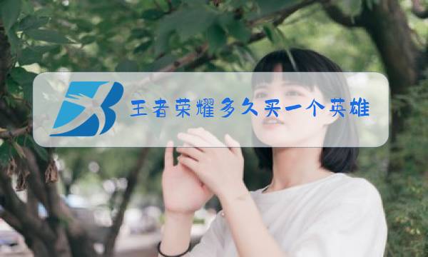 王者荣耀多久买一个英雄图片