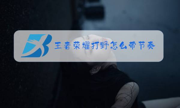 王者荣耀打野怎么带节奏图片