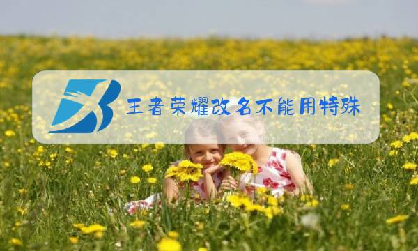 王者荣耀改名不能用特殊符号了吗图片
