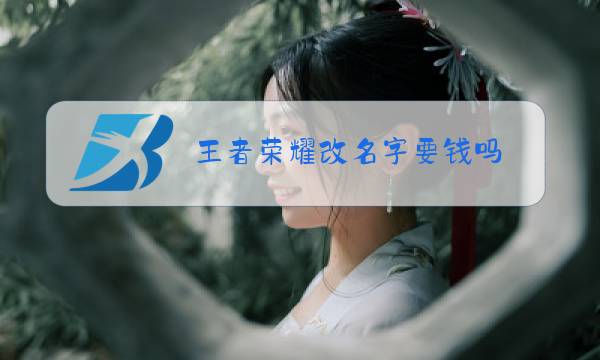 王者荣耀改名字要钱吗图片