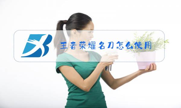王者荣耀名刀怎么使用图片