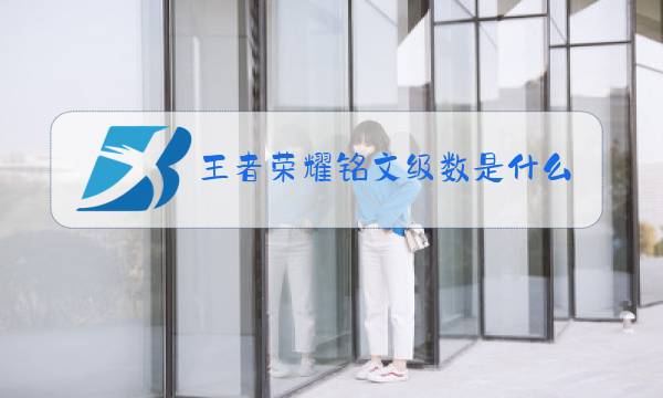 王者荣耀铭文级数是什么意思图片