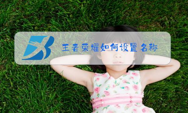 王者荣耀如何设置名称图片
