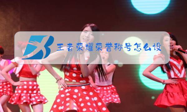 王者荣耀荣誉称号怎么设置位置图片