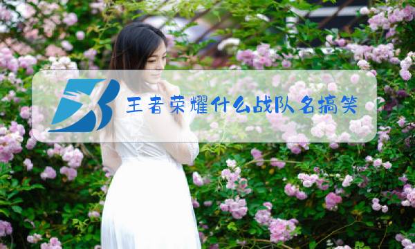 王者荣耀什么战队名搞笑还霸气图片