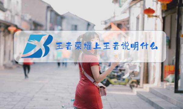 王者荣耀上王者说明什么图片