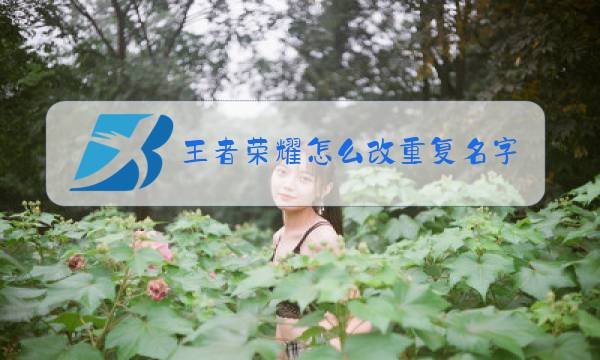 王者荣耀怎么改重复名字2020图片