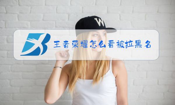 王者荣耀怎么看被拉黑名单图片