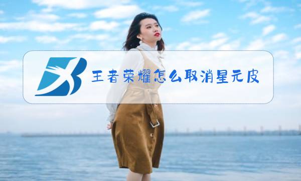 王者荣耀怎么取消星元皮肤图片