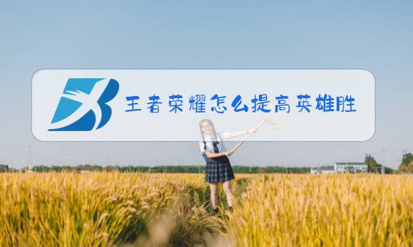 王者荣耀怎么提高英雄胜率图片