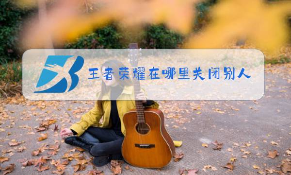 王者荣耀在哪里关闭别人查看战绩图片