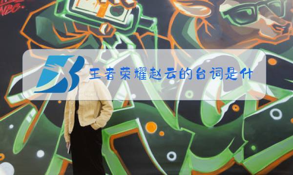 王者荣耀赵云的台词是什么图片