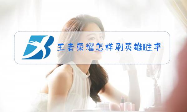 王者荣耀怎样刷英雄胜率图片