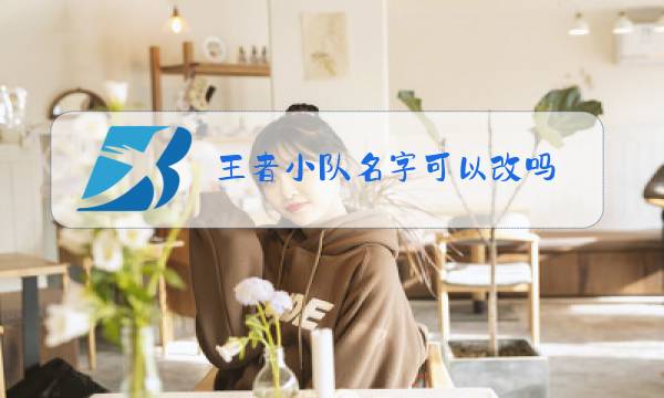 王者小队名字可以改吗图片