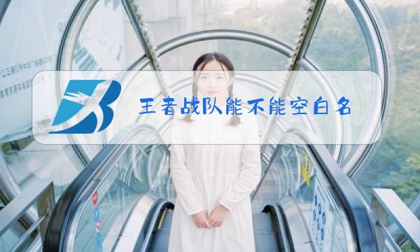 王者战队能不能空白名图片