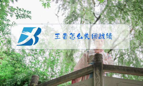 王者怎么关闭战绩图片
