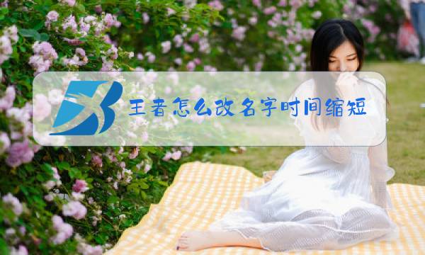 王者怎么改名字时间缩短图片
