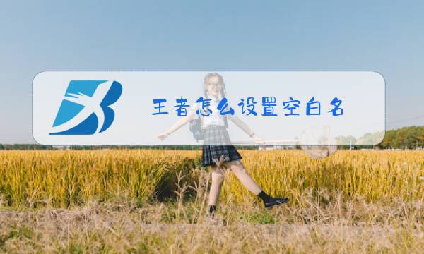 王者怎么设置空白名图片