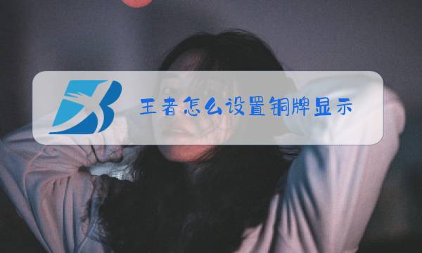 王者怎么设置铜牌显示