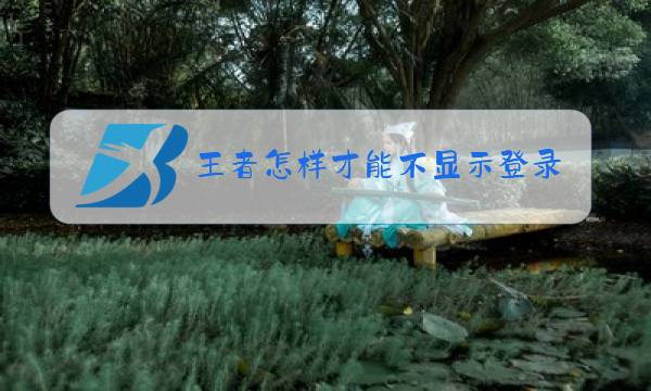 王者怎样才能不显示登录时间图片