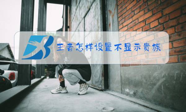 王者怎样设置不显示贵族图片