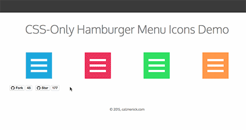 21个网页汉堡包菜单动画灵感