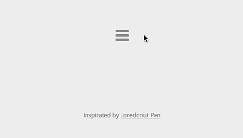 21个网页汉堡包菜单动画灵感