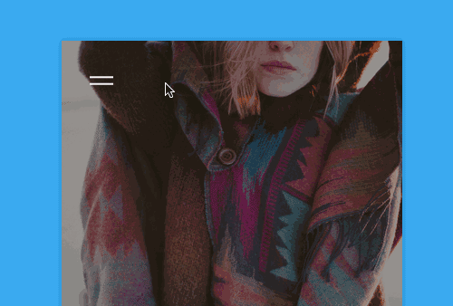 21个网页汉堡包菜单动画灵感