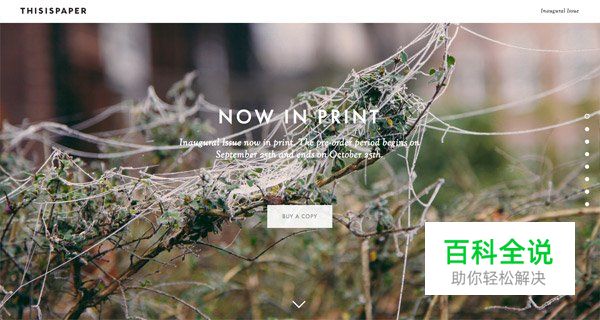 30个使用全屏照片的网页设计例子