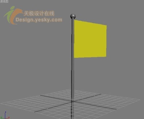 3DsMAX怎样打造金属旗杆与飘动的旗帜