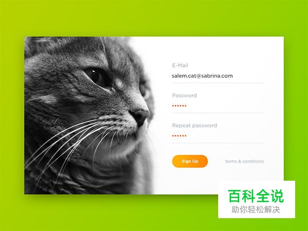 44个漂亮的注册表单设计