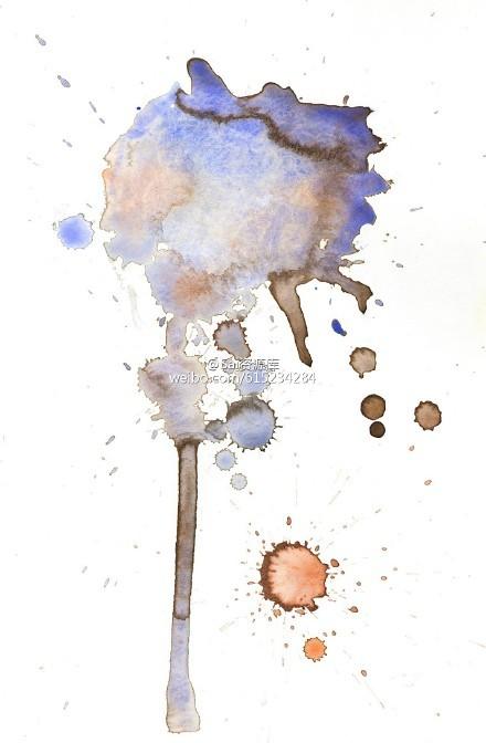 4款水彩泼墨SAI画笔参数设置