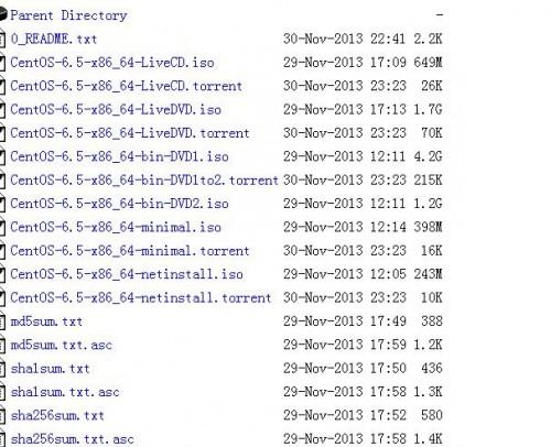 64位系统完整版centos6.5的镜像文件多大?