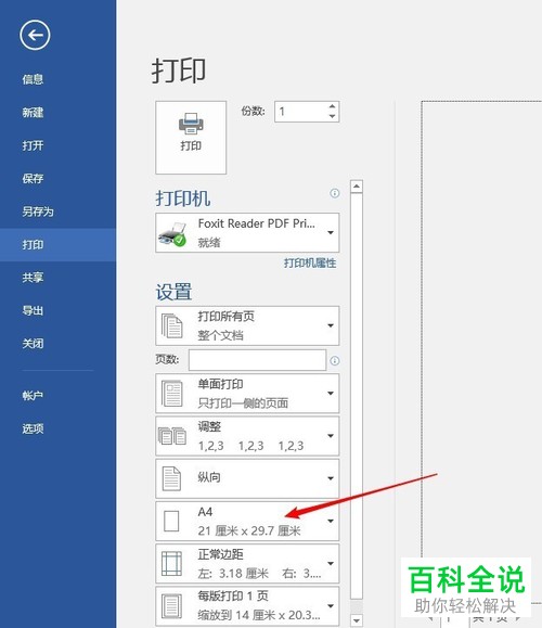 a4大小的word文档怎么打印到其它尺寸的纸上