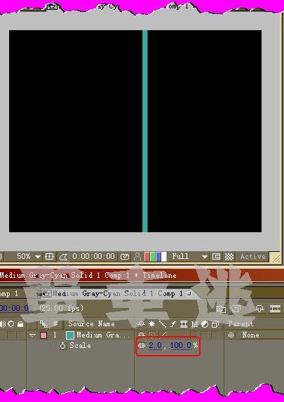 AE表达式实现随机条来回变换的效果