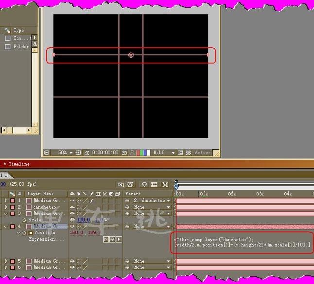 AE表达式实现伸缩拉长的动画效果