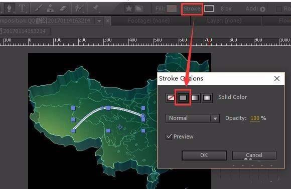 ae地图辐射线效果怎么制作?